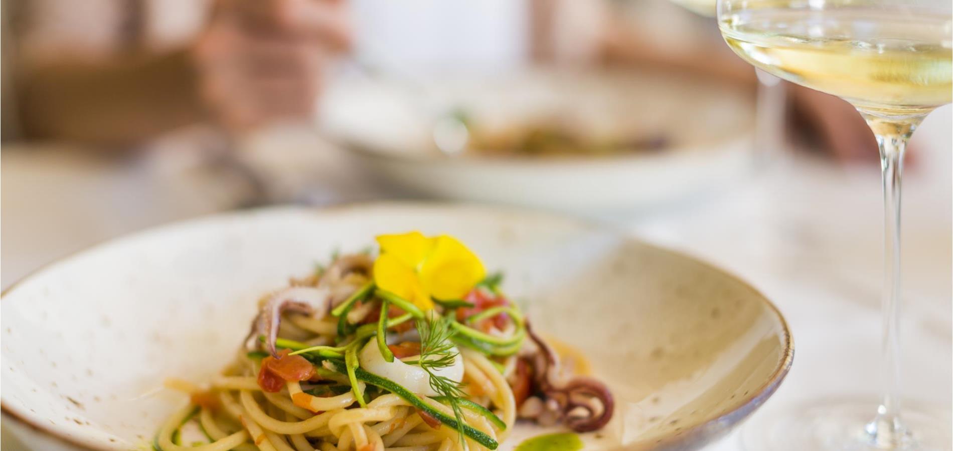 Durum wheat tagliatelle from the restaurant Wasserfall