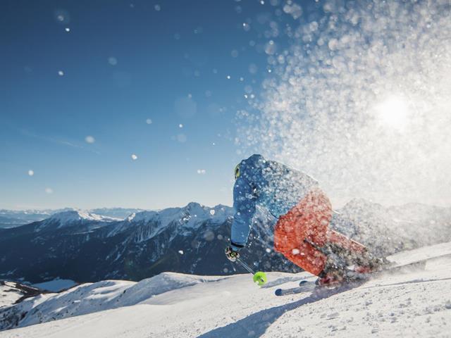 Skiing in the Ultental Valley