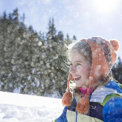Family Ski Holidays above Merano in snowy South Tyrol