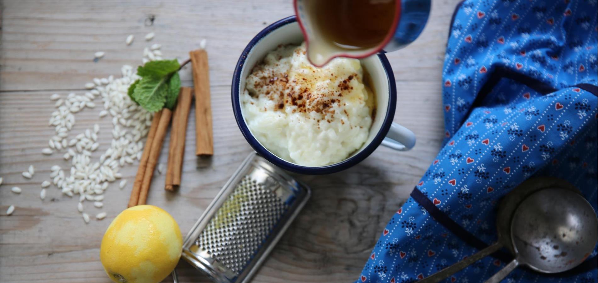 Rice Pudding with sugar & cinnamon