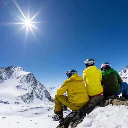 Skifahren im Schnalstal