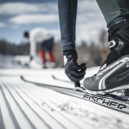 La pista sci di fondo a Falzeben/Avelengo adatta alla disciplina classica e allo skating