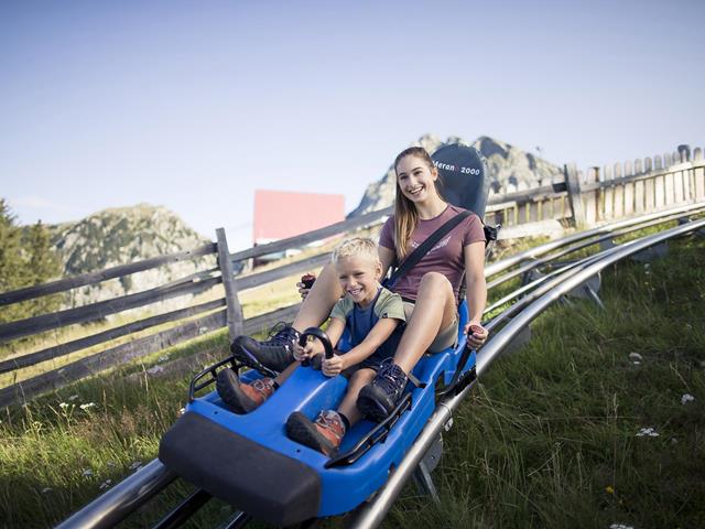 Tobogganing during summer with the Alpin Bob at Meran 2000