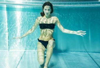 Swimming in the Erlebnistherme Naturns