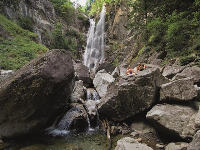 Watervallen in het Passeiertal