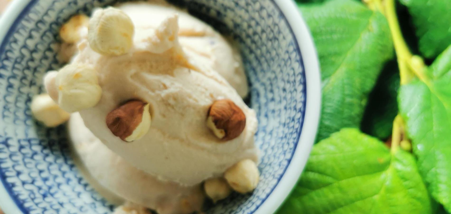 Hazelnut ice cream