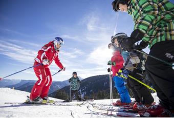 Skiing with the family