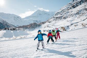 Sciare con bambini nella Val Passiria