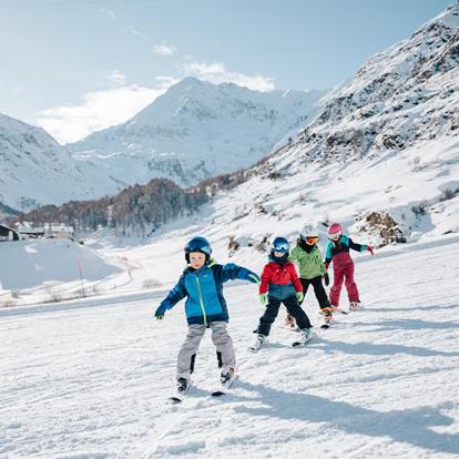 Skiën met kinderen in het Passeiertal