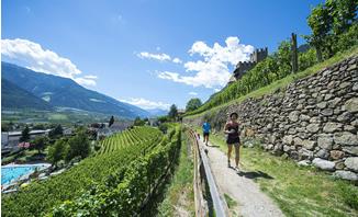 Naturns bietet abwechslungsreiche Jogging-Strecken mit traumhaften Aussichten