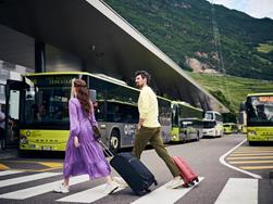 Aankomst per bus