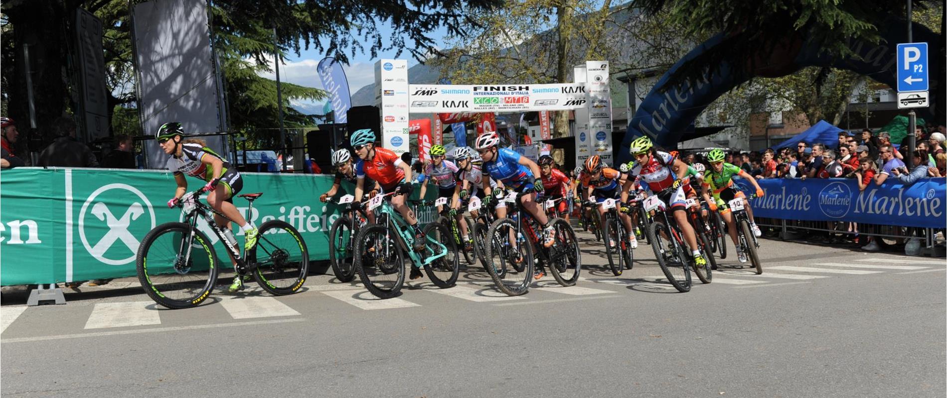 Championship mountain biking race