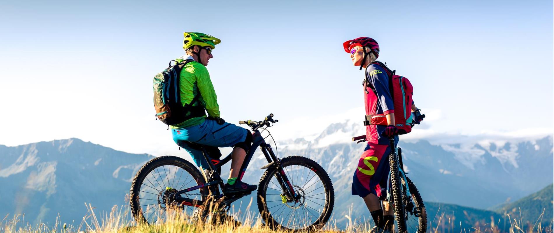 Mountain biking in the holiday area