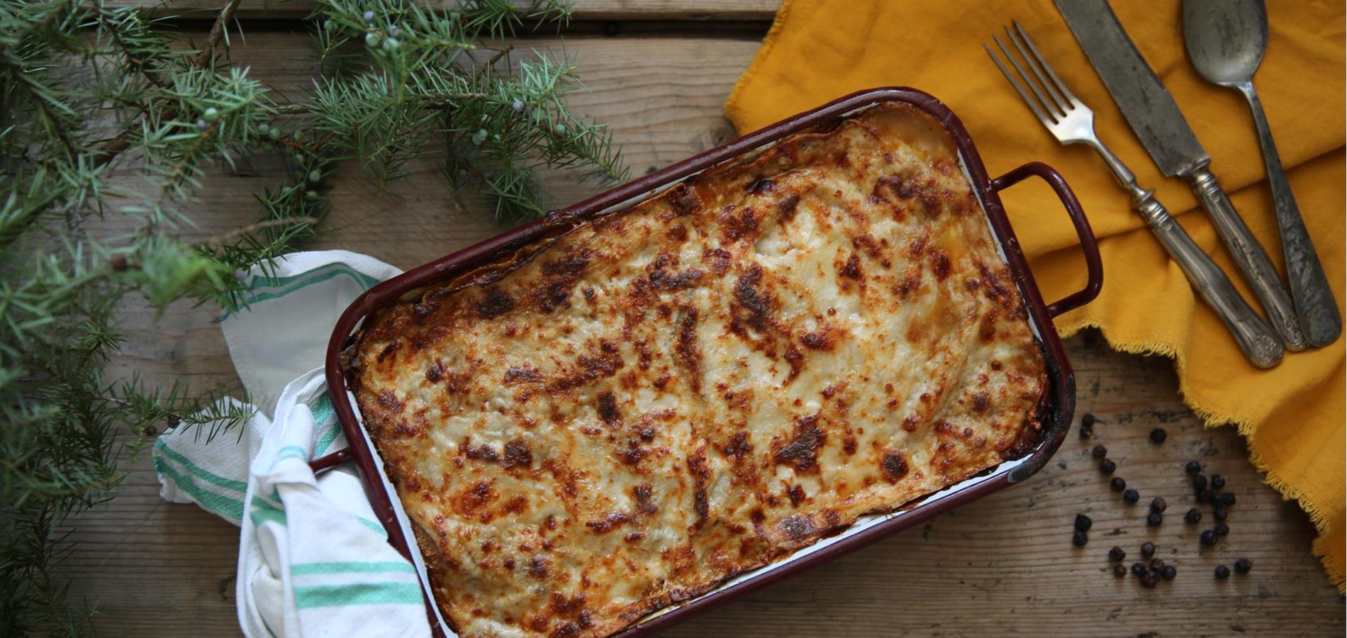 Lasagne mit Wild-Ragout