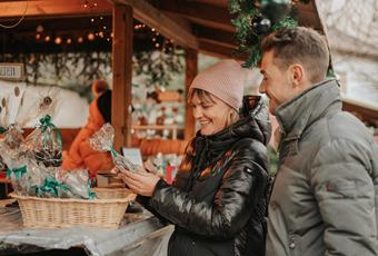 Aussteller am Weihnachtsmarkt Lana