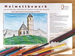 Creative drawing competition featuring St. Kathrein church in Hafling