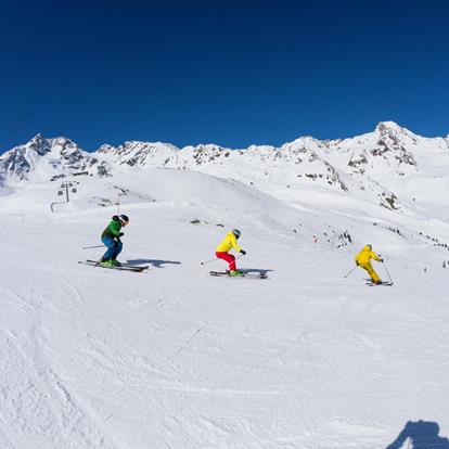 Skifahren im Schnalstal