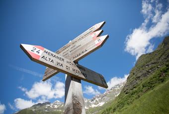 De Meraner Höhenweg in het Passeiertal