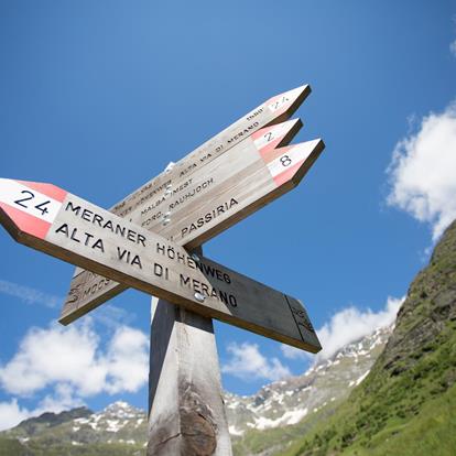 Merano High Mountain Trail in Passeiertal Valley