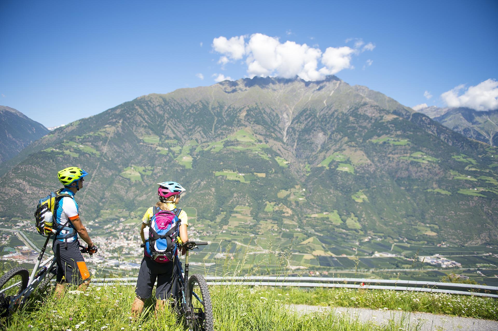 Mountain bikers in Naturno can enjoy wonderful views