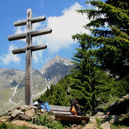 6 day stages on the Merano High Mountain Trail from Parcines