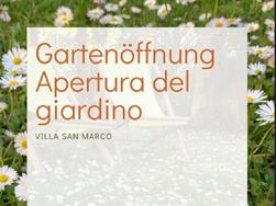 Apertura del giardino Villa San Marco