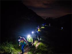 Climatic therapy night-time hike to the Partschins Waterfall