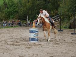 Riding competition in Hafling