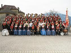 Concert by the band of Schenna at the club house Unterwirt