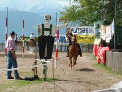 Traditional riding tournamend in Frassinetto