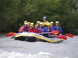 Rafting on the Etsch river