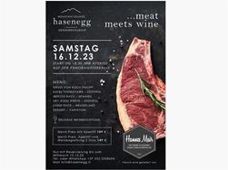Meat meats wine im Restaurant Hasenegg