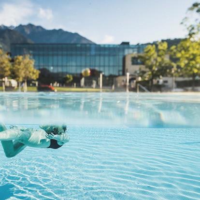 Swimming in Merano