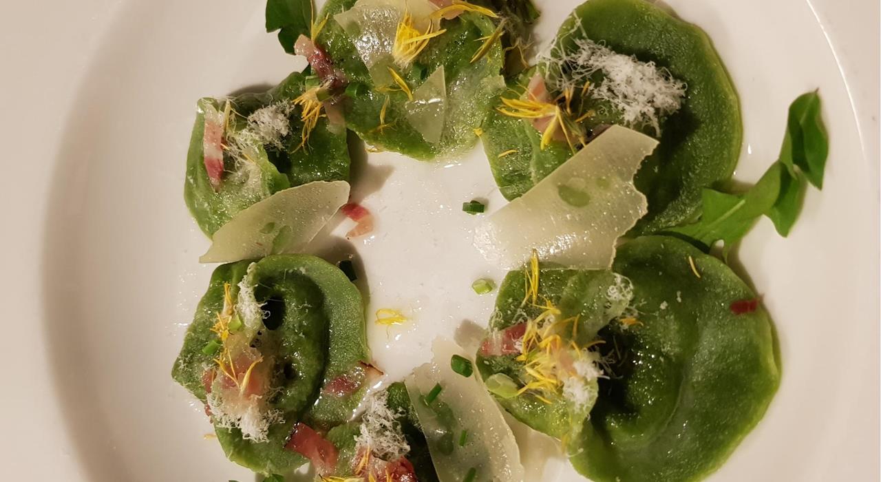 Grüne Zigori Tortelli (Löwenzahn Ravioli)