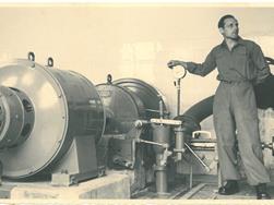Anno 1950: wie einst die Arbeit im Kraftwerk Wasserfall war
