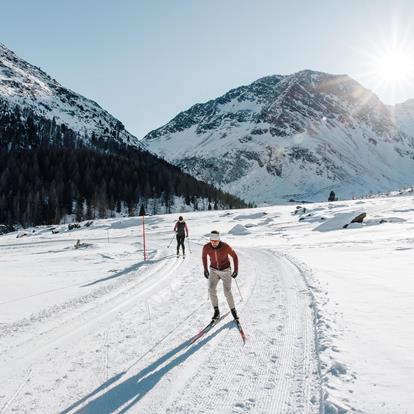 Cross-Country Skiing in the Passeiertal Valley