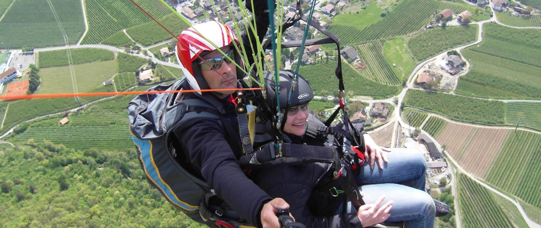 In parapendio a Parcines